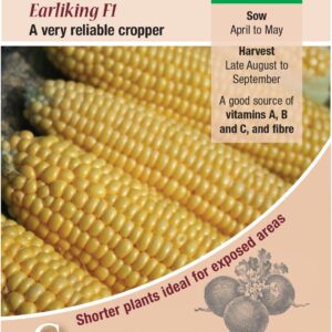Kings Seeds Sweet Corn Earliking F1 Seeds