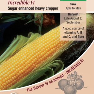 Kings Seeds Sweet Corn Incredible F1 - 50 Seeds