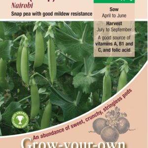 Kings Seeds Pea (Snap) Nairobi 250 Seeds
