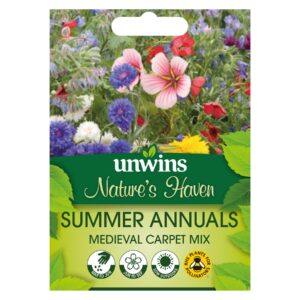 Unwins Flower Meadow mix Medieval Carpet Mix - 4g Seeds