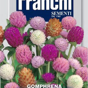 Franchi Seeds of Italy - Flower - FDBF_ 330-50 - Gomphrena - Globosa Mix - Seeds