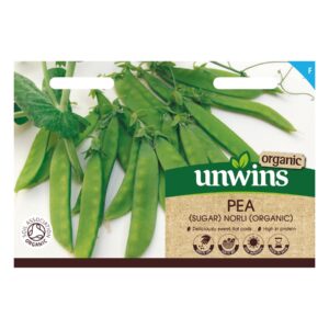 Unwins Vegetable Organic Pea Sugarsnap Norli - 200 Seeds
