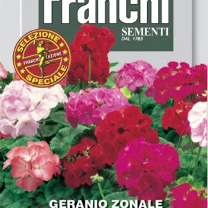 Franchi Seeds of Italy - Flower - FDBF_S 327-2 - Geranium - Zonal Grandi Flora Mix - Seeds